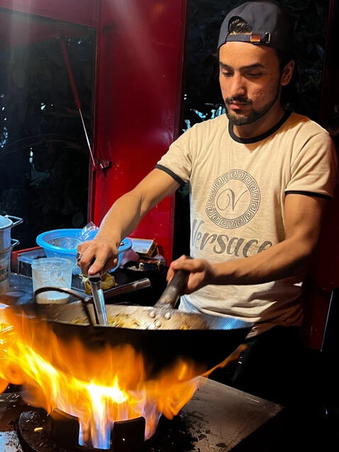 Egg Fried Rice & Chilli Dry Chicken π